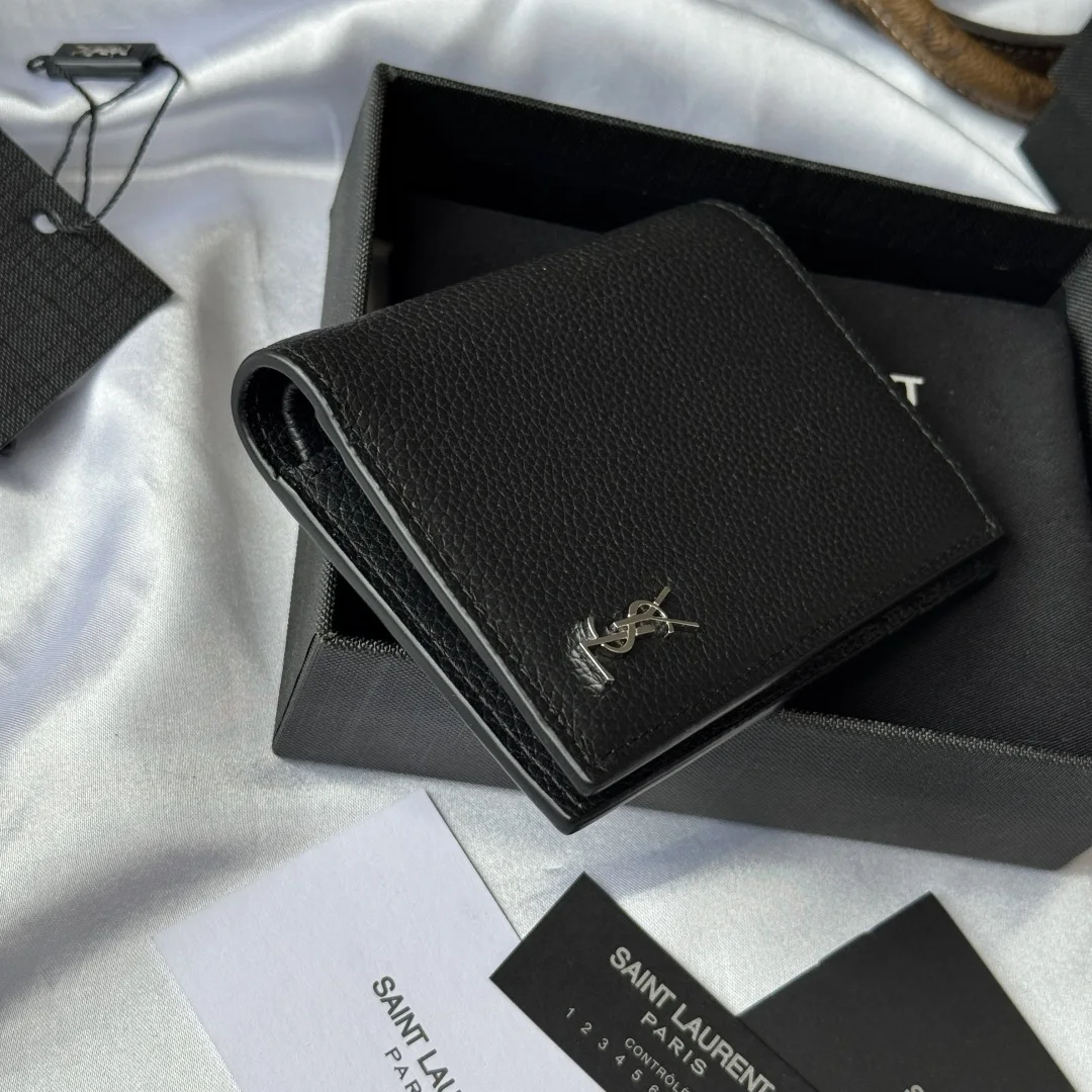 圣罗兰668736 2025秋冬新品 单折包 钱包 - 细节图 4