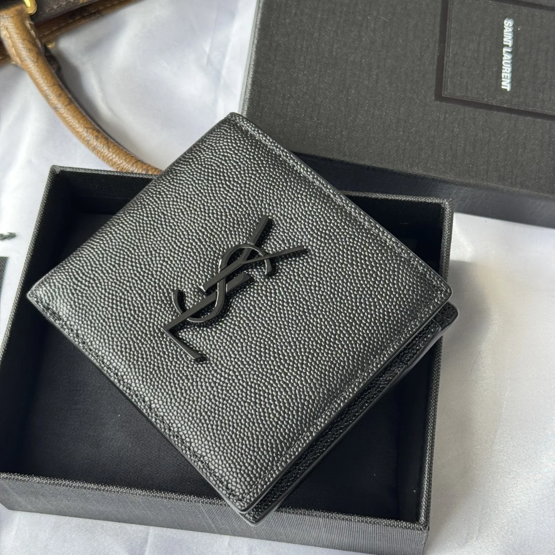 SAINT LAURENT 463249 MONOGRAM Bi-fold Wallet Card Holder - Detail view 6