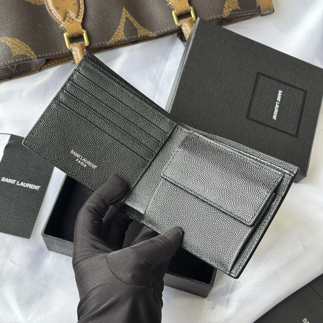 SAINT LAURENT 463249 MONOGRAM Bi-fold Wallet Card Holder - Detail view 7