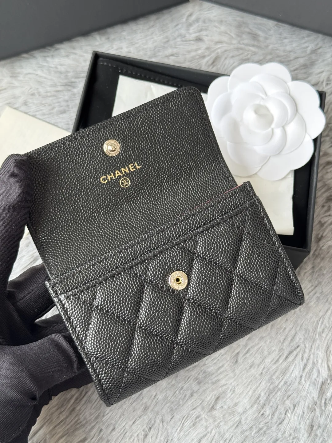 Chanel AP3187 Ball Pattern Card Holder Coin Purse - Detail view 6