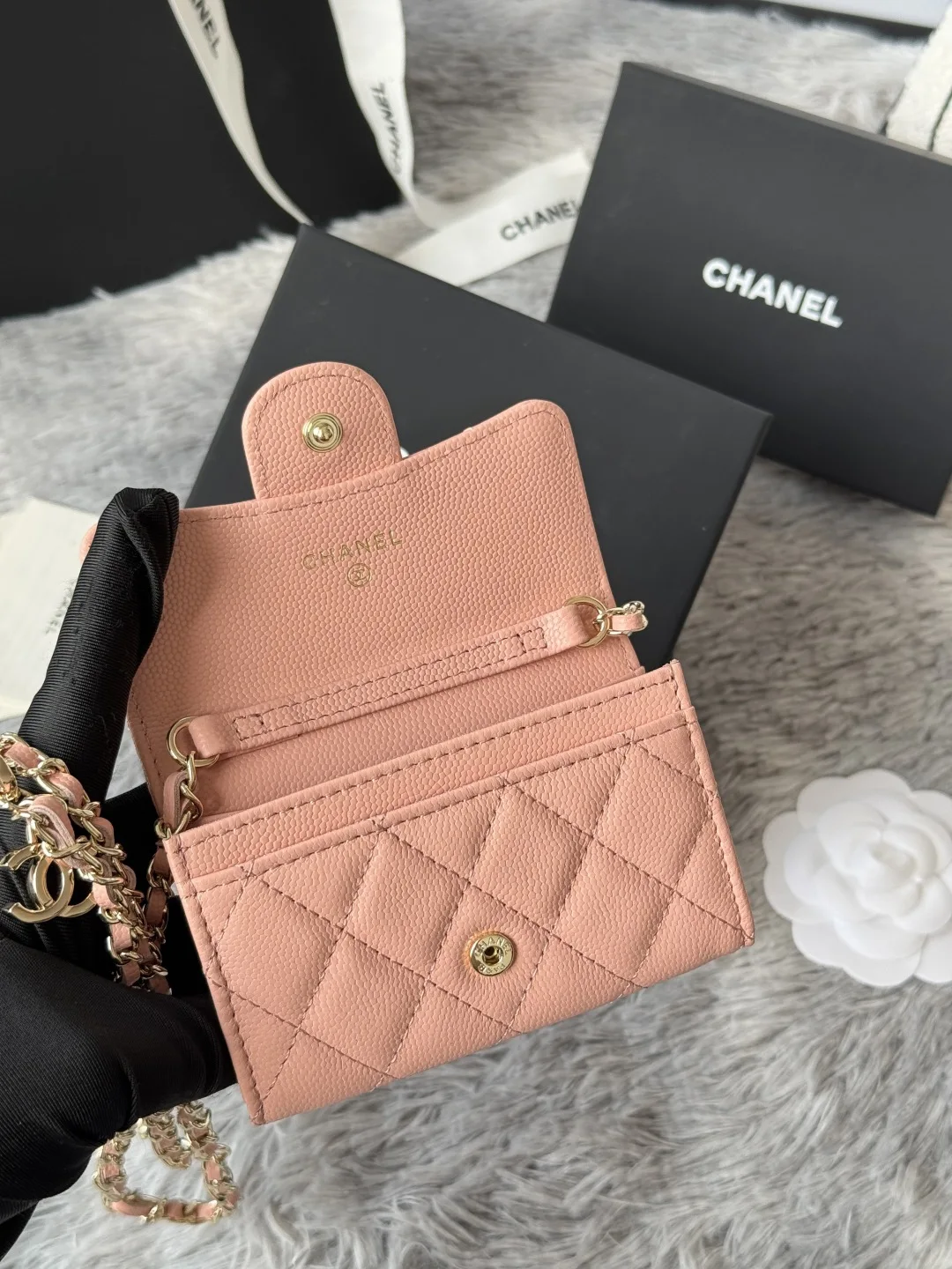 Chanel A81081 New Belt Bag Crossbody Coin Purse - Detail view 6