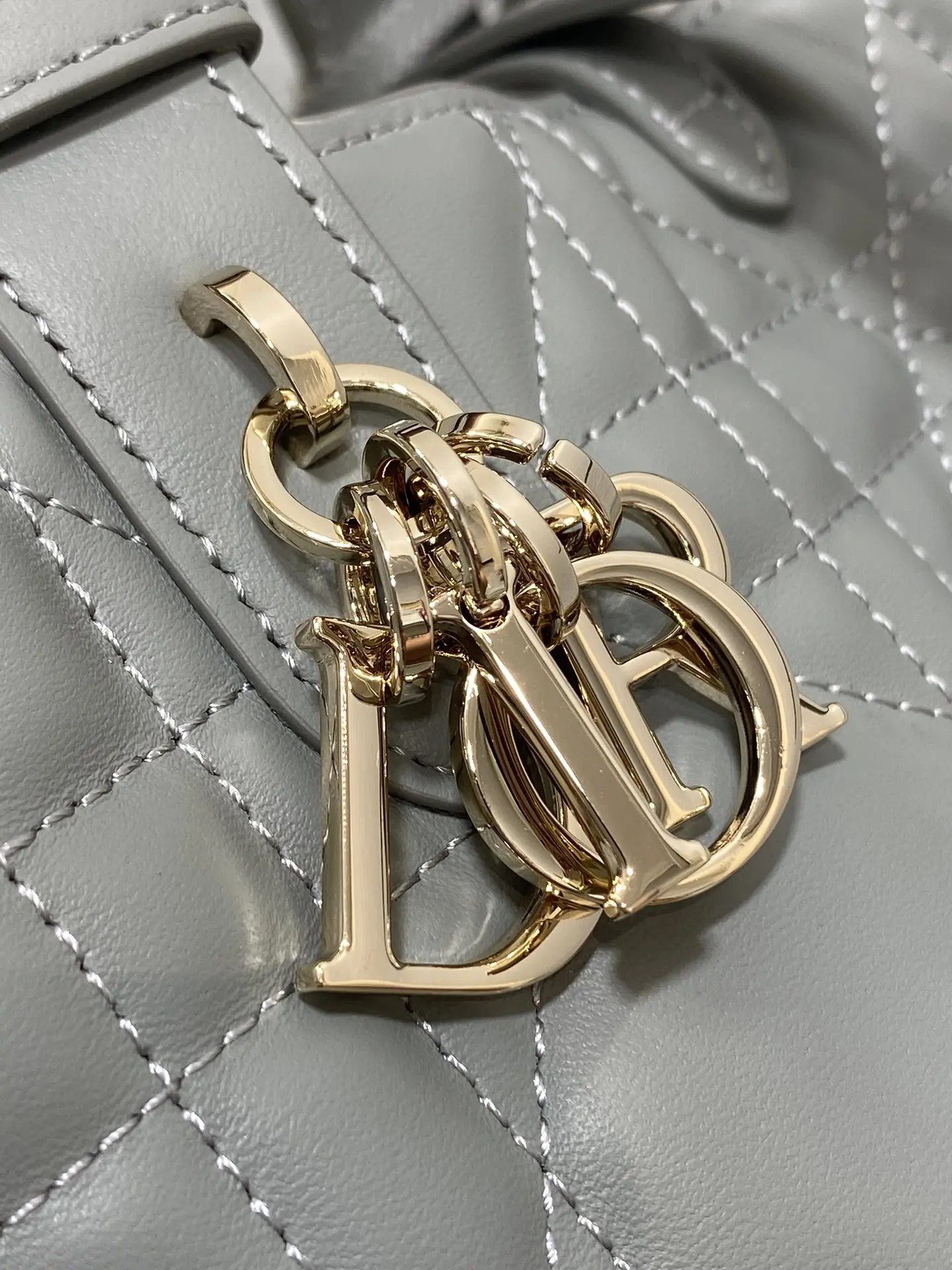 Dior Gray Toujours Small Handbag - Detail view 2