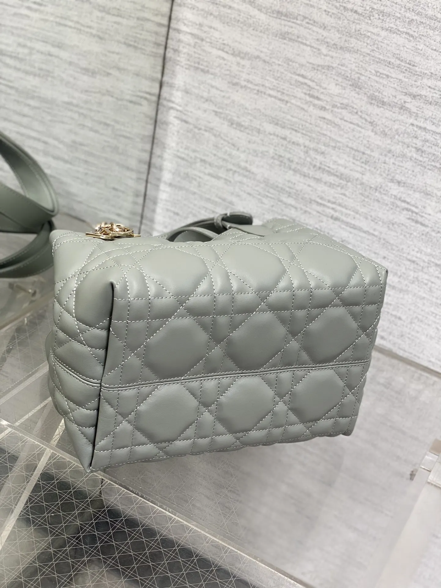 Dior Gray Toujours Small Handbag - Detail view 7