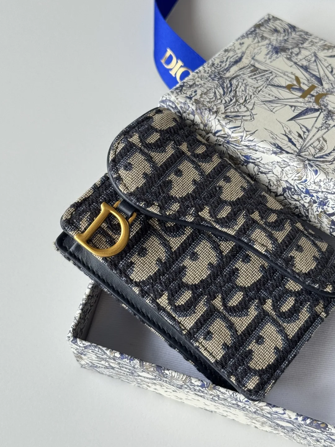 Dior New Saddle Card Holder Coin Purse - Detail view 6