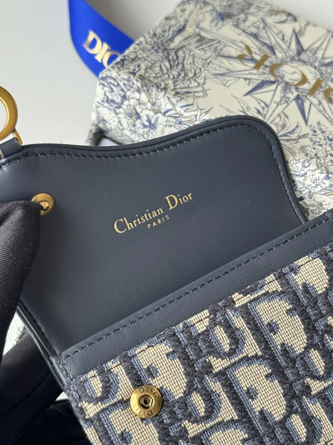 Dior New Saddle Card Holder Coin Purse - Detail view 8