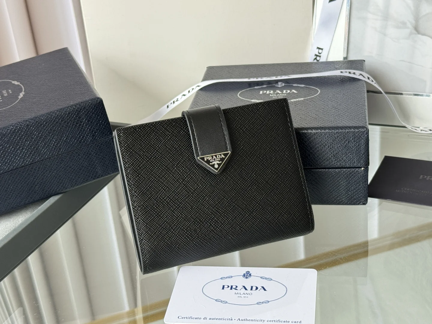 Prada 1MV204 Small Card Holder Wallet - Detail view 2