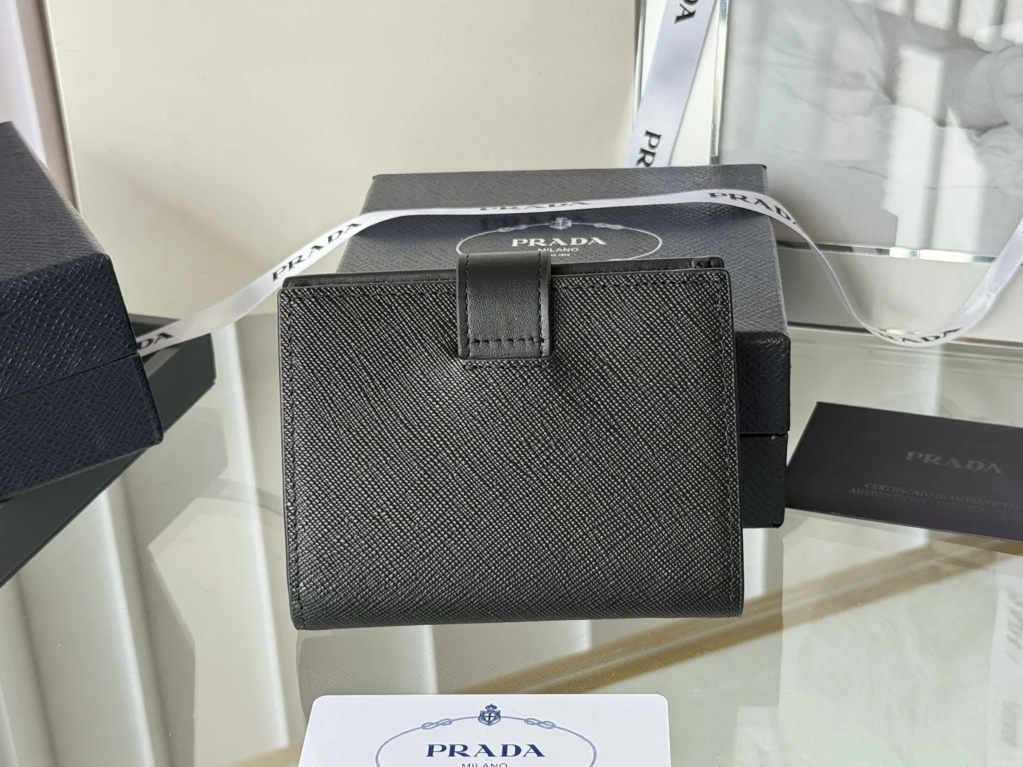 Prada 1MV204 Small Card Holder Wallet - Detail view 3