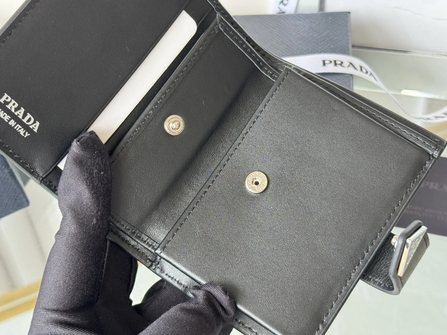 Prada 1MV204 Small Card Holder Wallet - Detail view 11