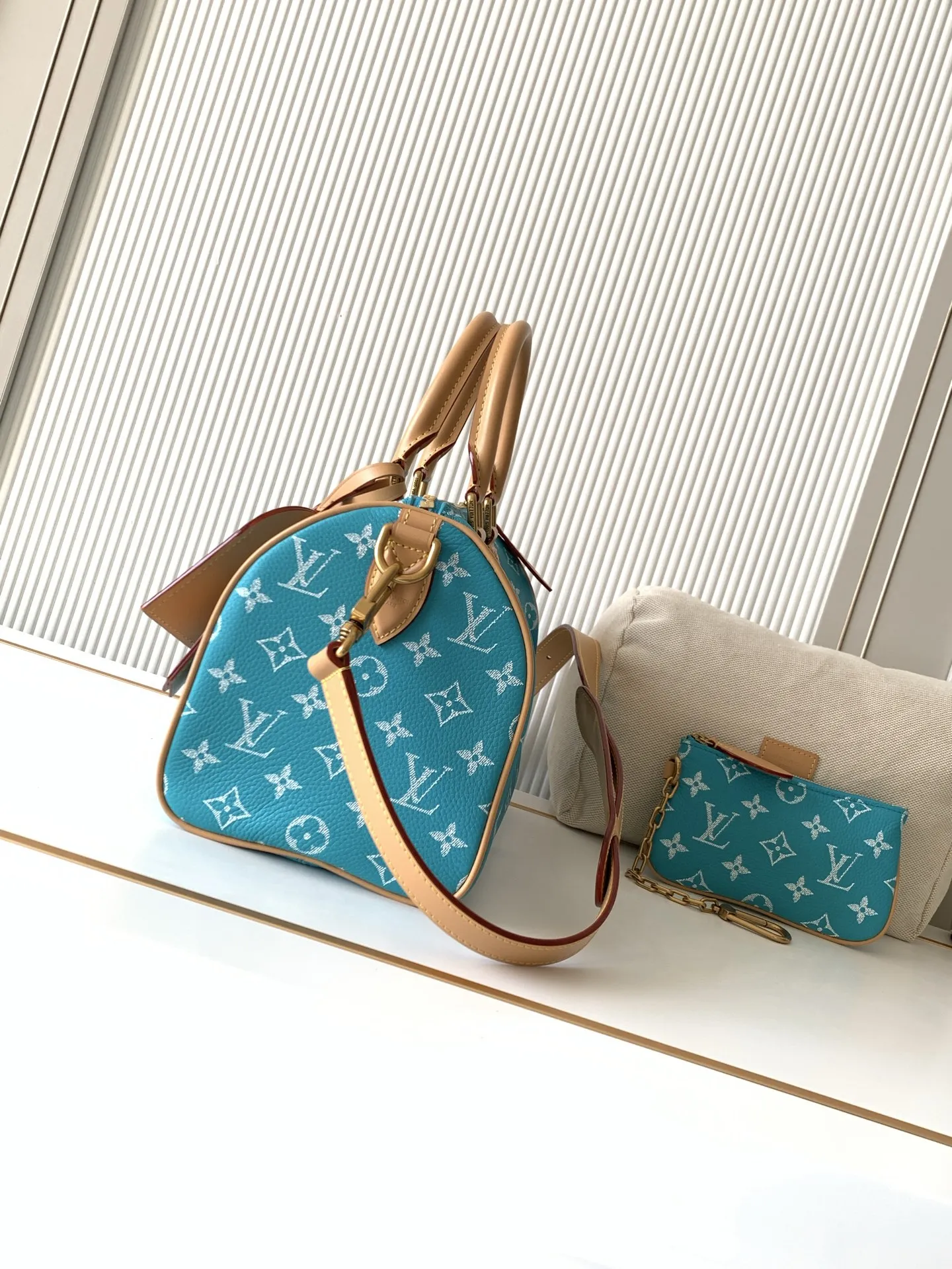 LVM11561湖水绿 Speedy P9 Bandouliere25手袋 - 细节图 2