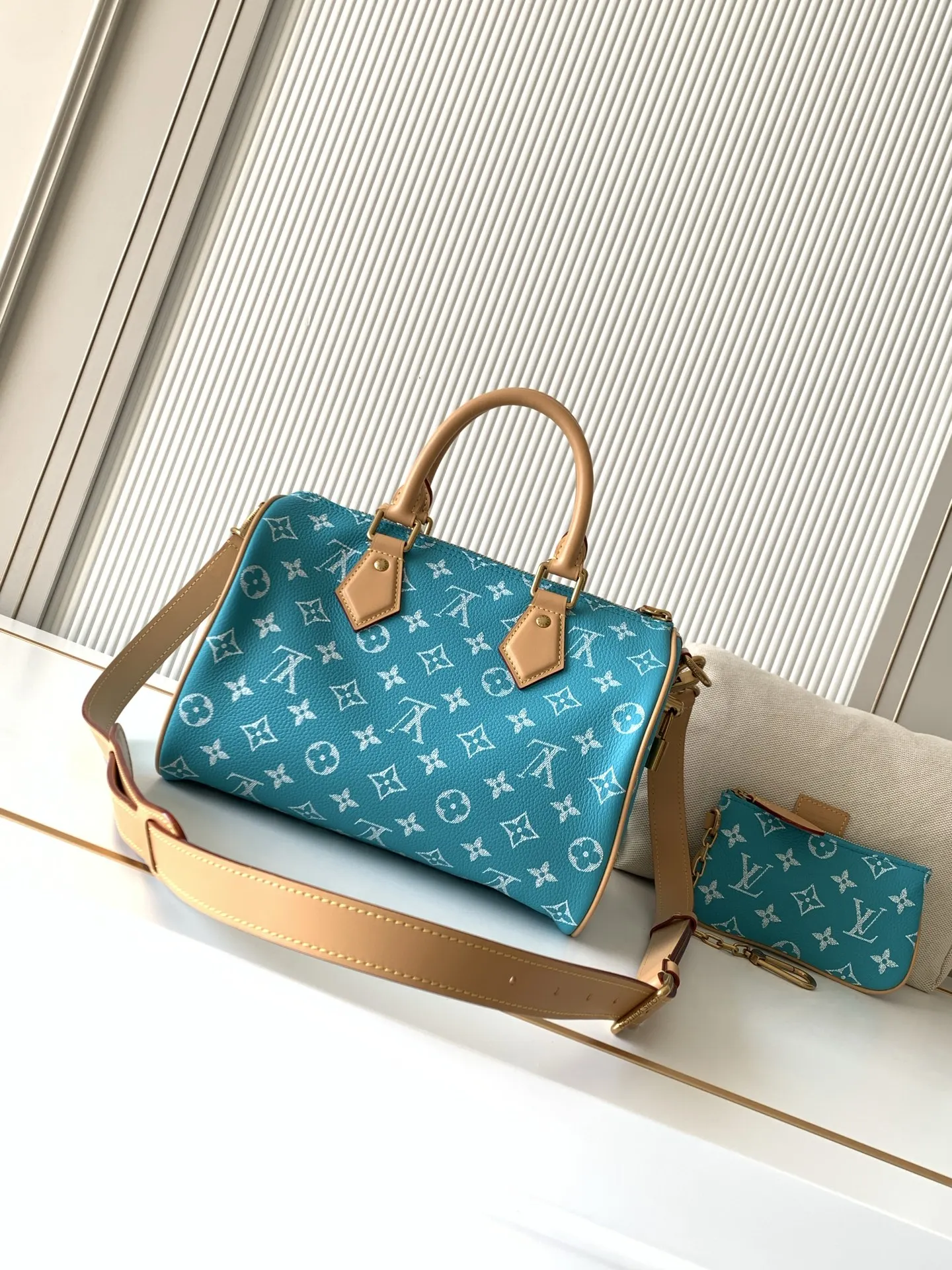 LVM11561湖水绿 Speedy P9 Bandouliere25手袋 - 细节图 3