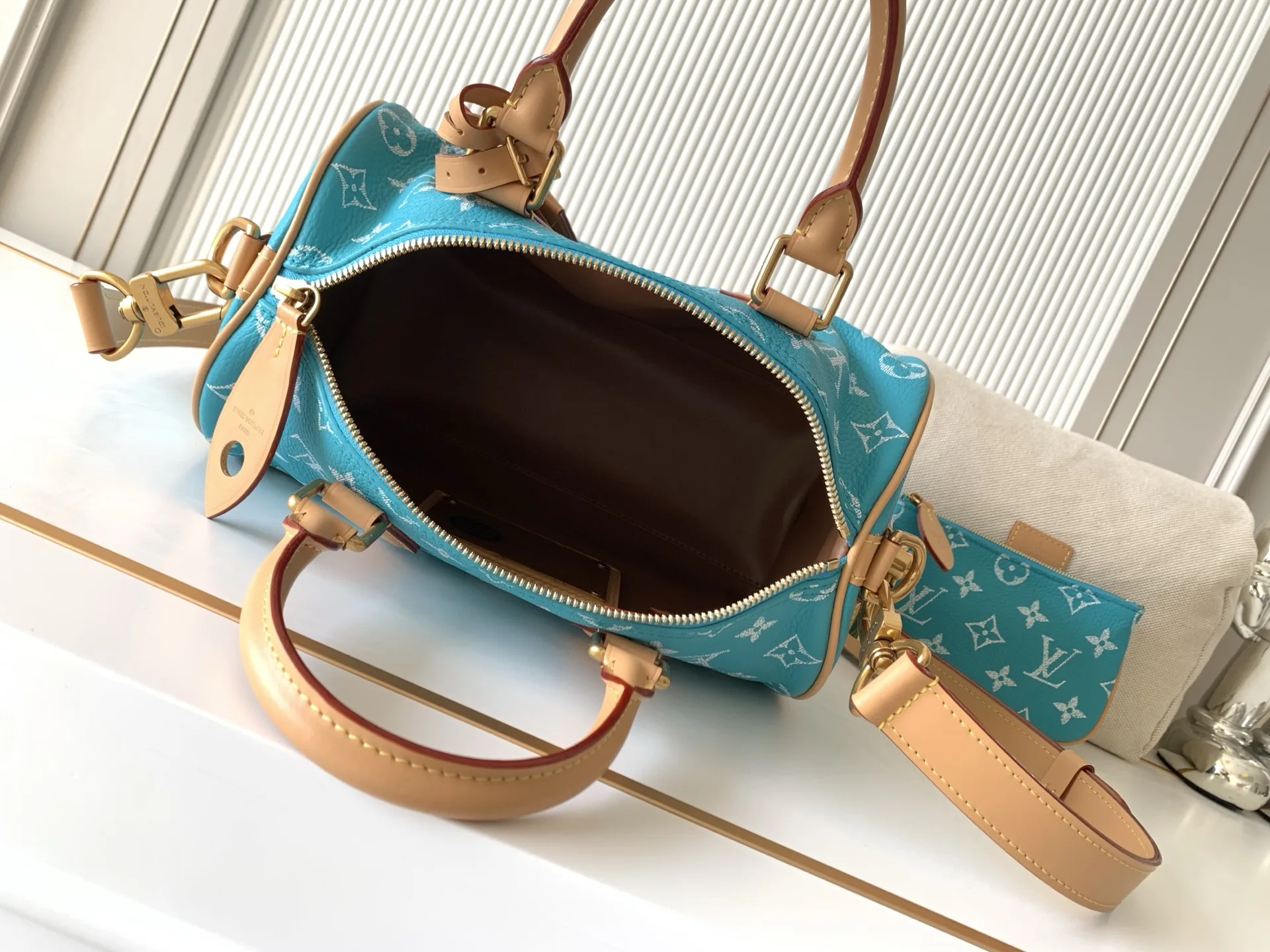 LVM11561湖水绿 Speedy P9 Bandouliere25手袋 - 细节图 8