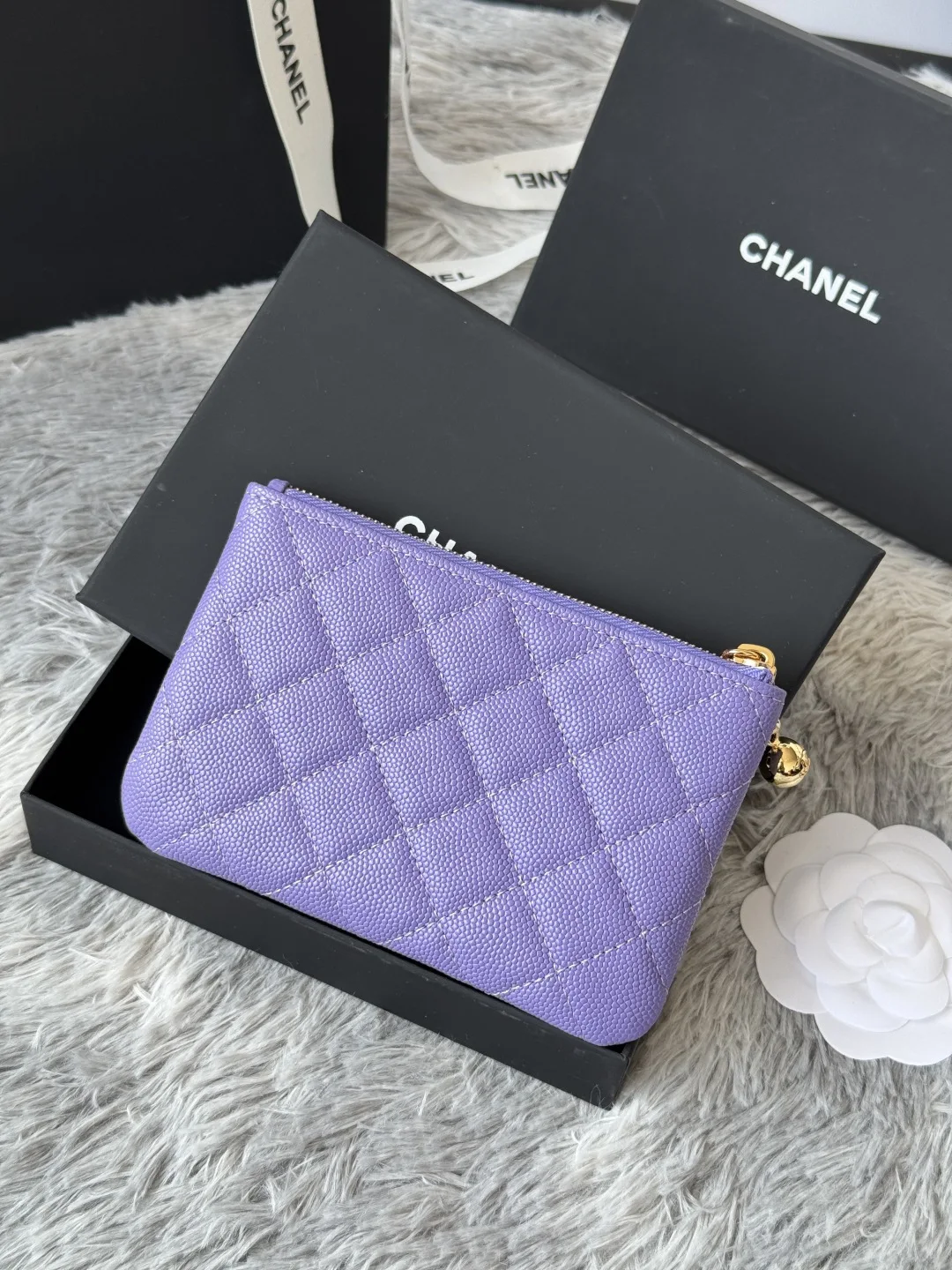 Chanel A50168 Zipped Pendant Coin Purse Card Holder - Detail view 3