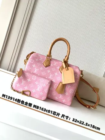 M13914粉色 Speedy P9 Bandouliere30手袋