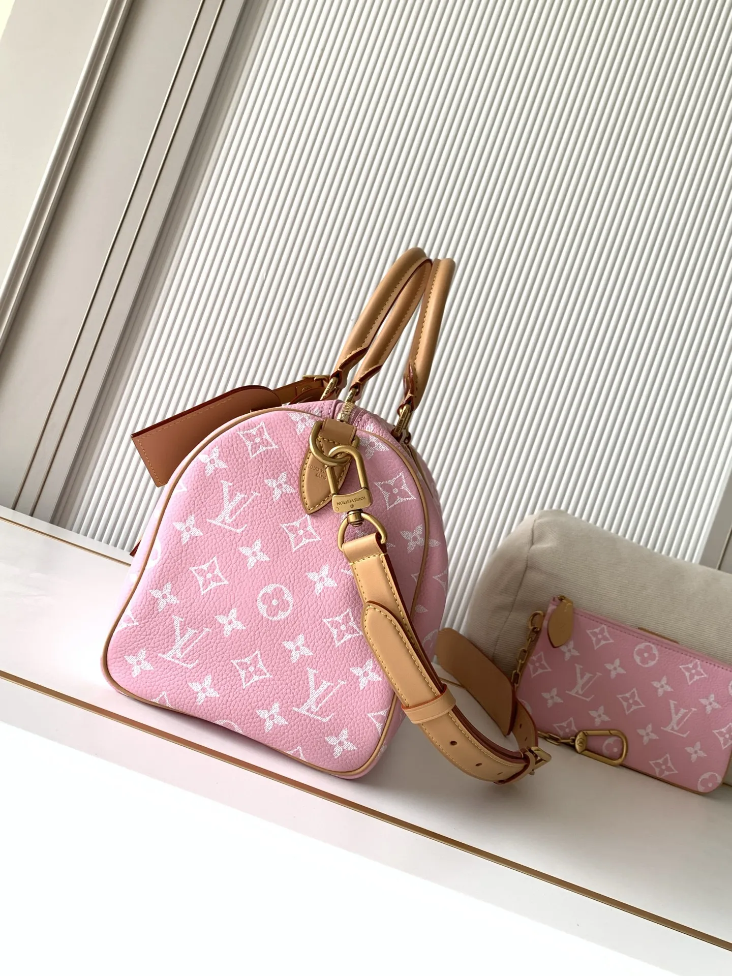 LVM13914粉色 Speedy P9 Bandouliere30手袋 - 细节图 2