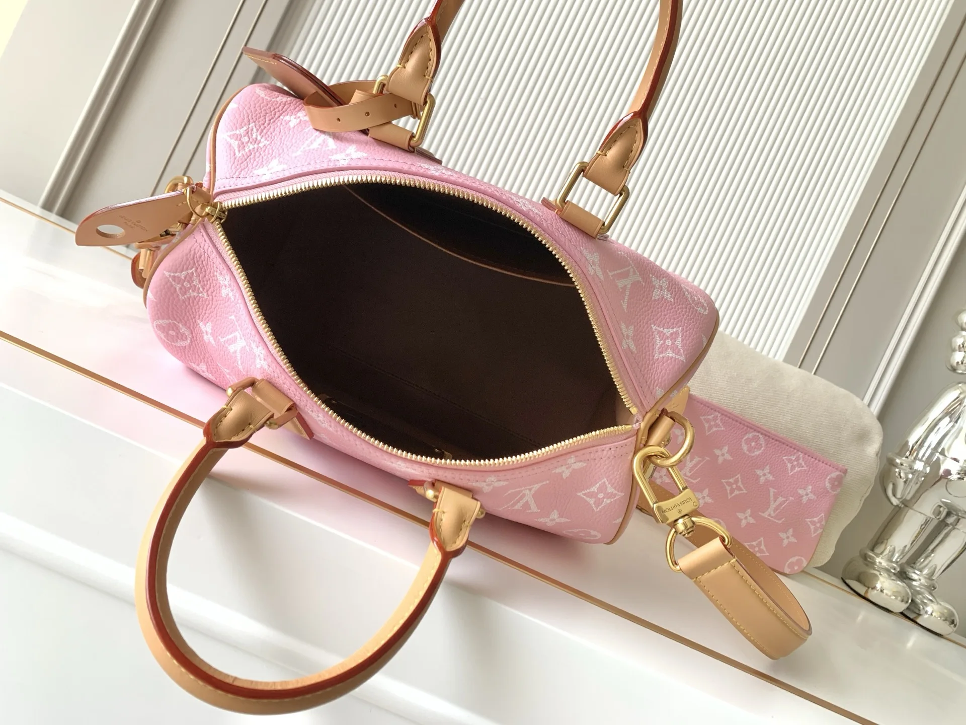 LVM13914粉色 Speedy P9 Bandouliere30手袋 - 细节图 8