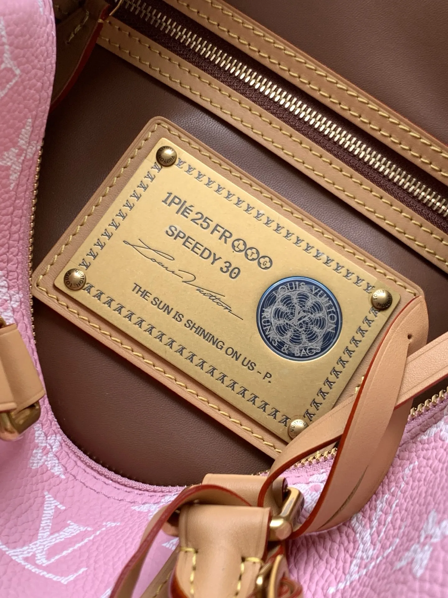LVM13914粉色 Speedy P9 Bandouliere30手袋 - 细节图 9