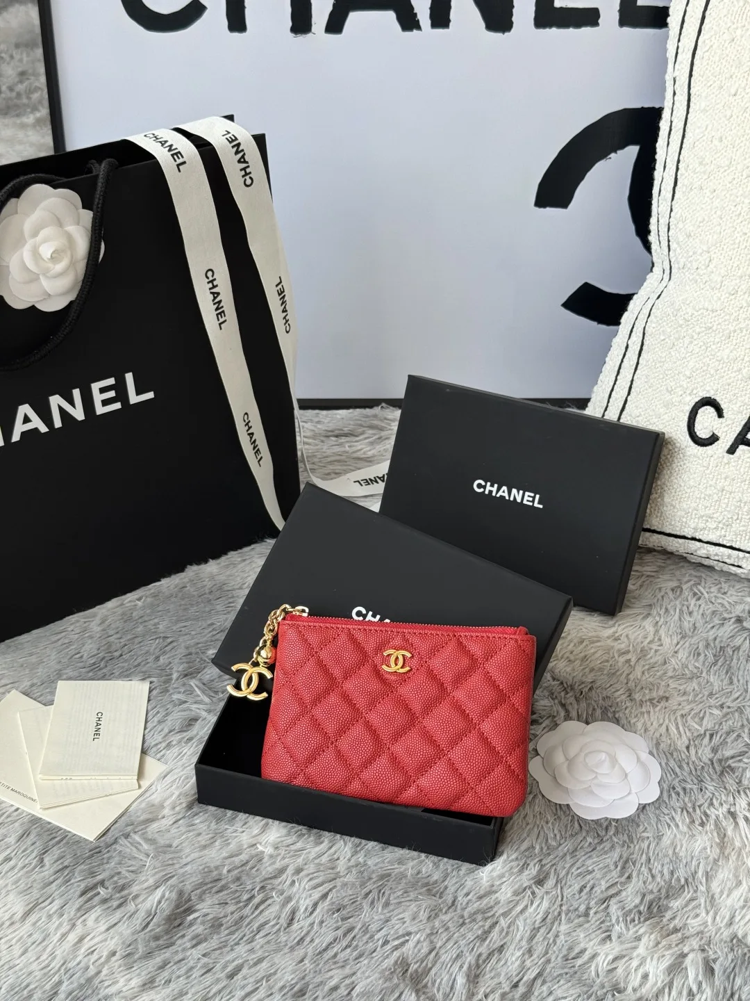 Chanel A50168 Zipped Pendant Coin Purse Card Holder - Detail view 1