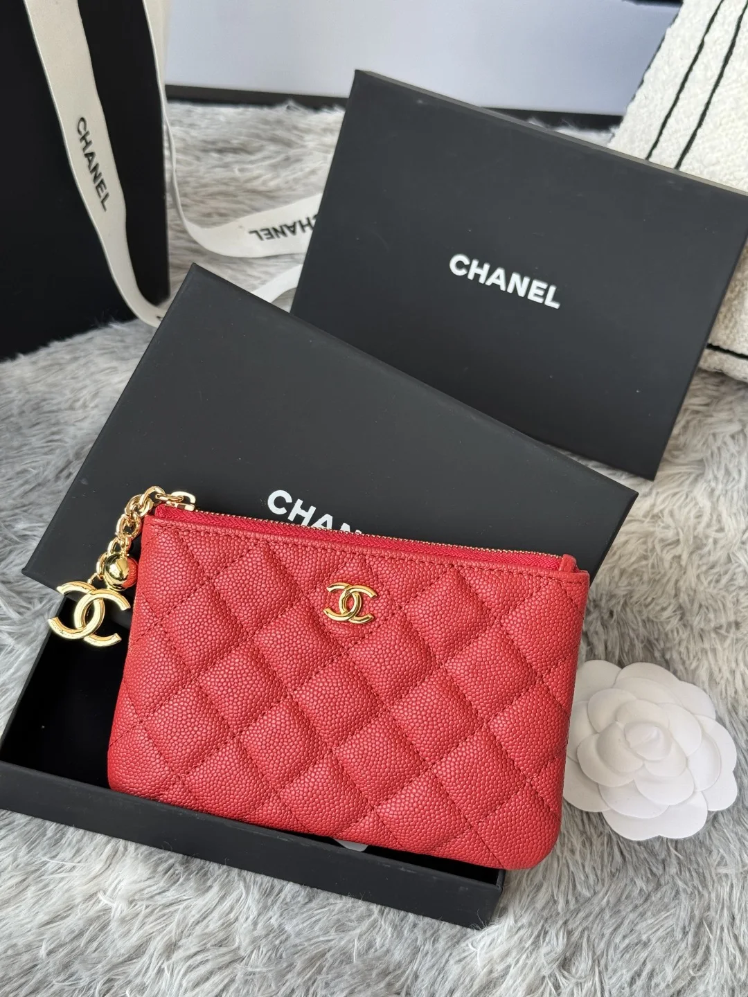 Chanel A50168 Zipped Pendant Coin Purse Card Holder - Detail view 2