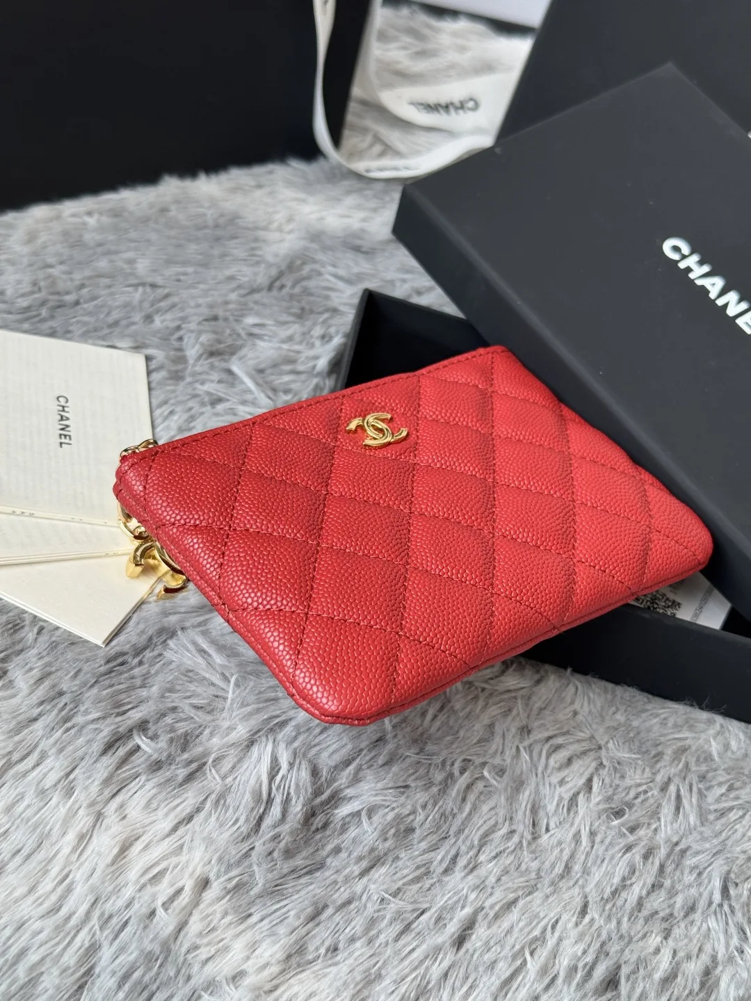Chanel A50168 Zipped Pendant Coin Purse Card Holder - Detail view 5