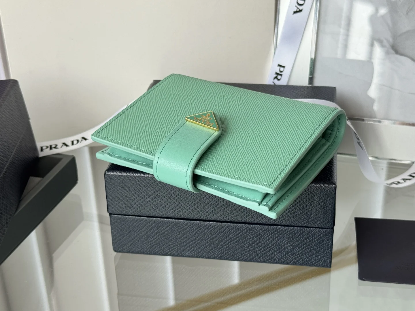 Prada 1MV204 Small Card Holder Wallet - Detail view 4