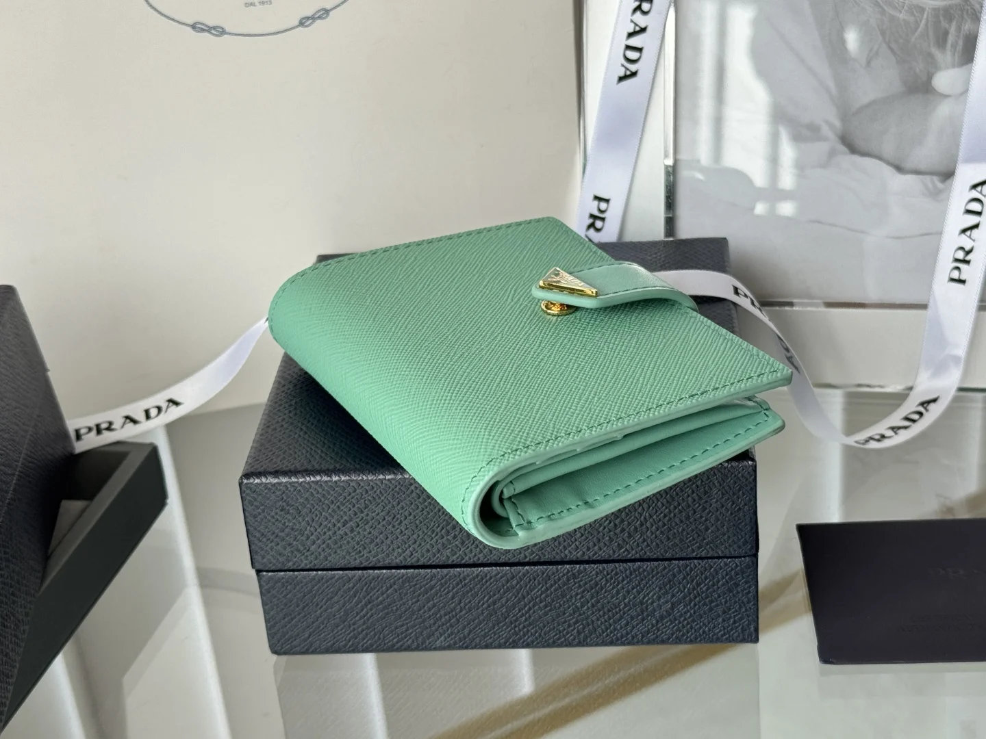 Prada 1MV204 Small Card Holder Wallet - Detail view 5