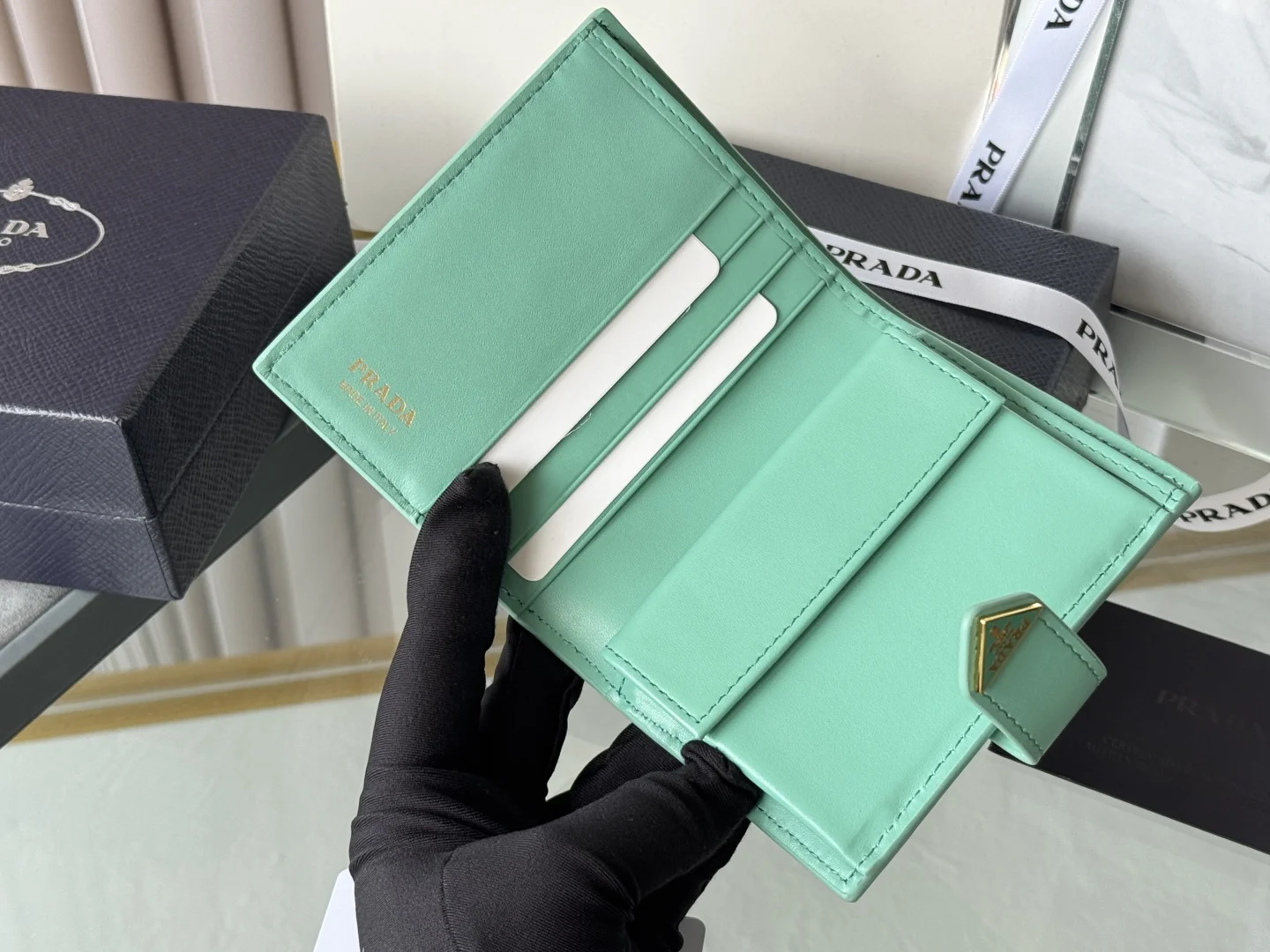 Prada 1MV204 Small Card Holder Wallet - Detail view 7