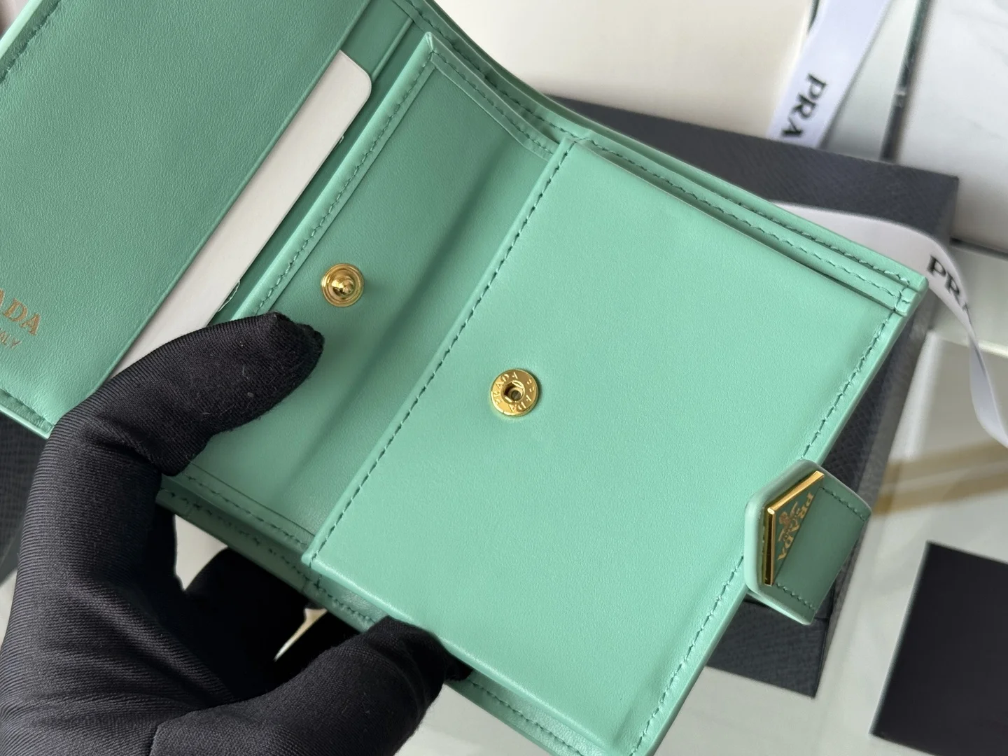 Prada 1MV204 Small Card Holder Wallet - Detail view 9