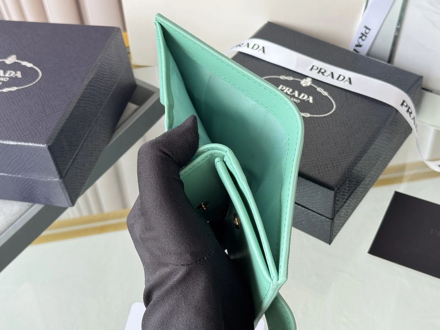 Prada 1MV204 Small Card Holder Wallet - Detail view 10