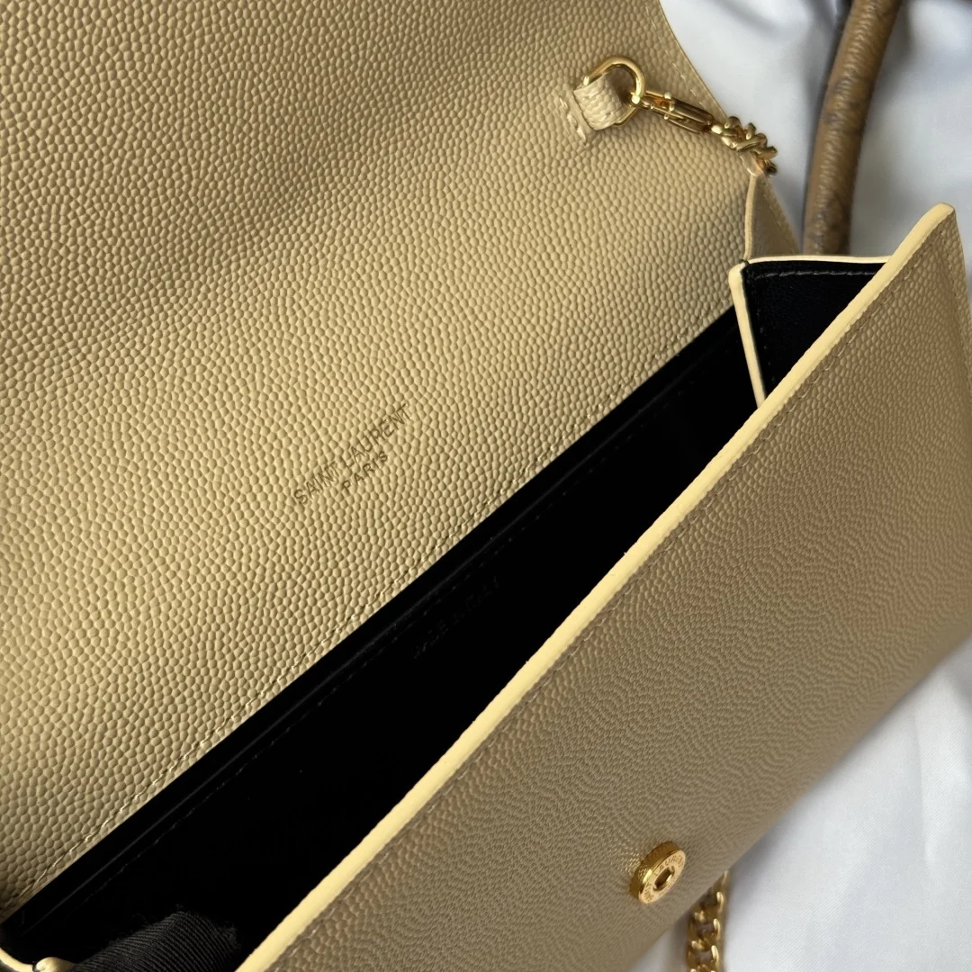 SAINT LAURENT 607788 Uptown Mini Envelope Bag Clutch - Detail view 8