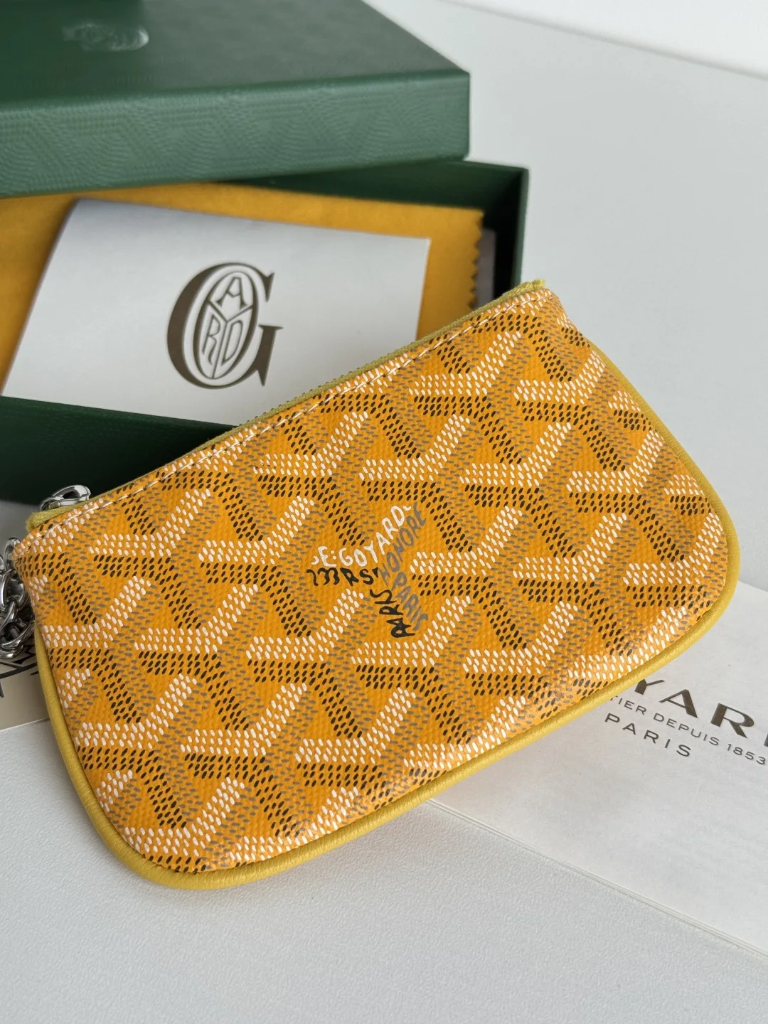 Goyard 3306 Mini Senate Nano Key Bag Coin Purse - Detail view 6