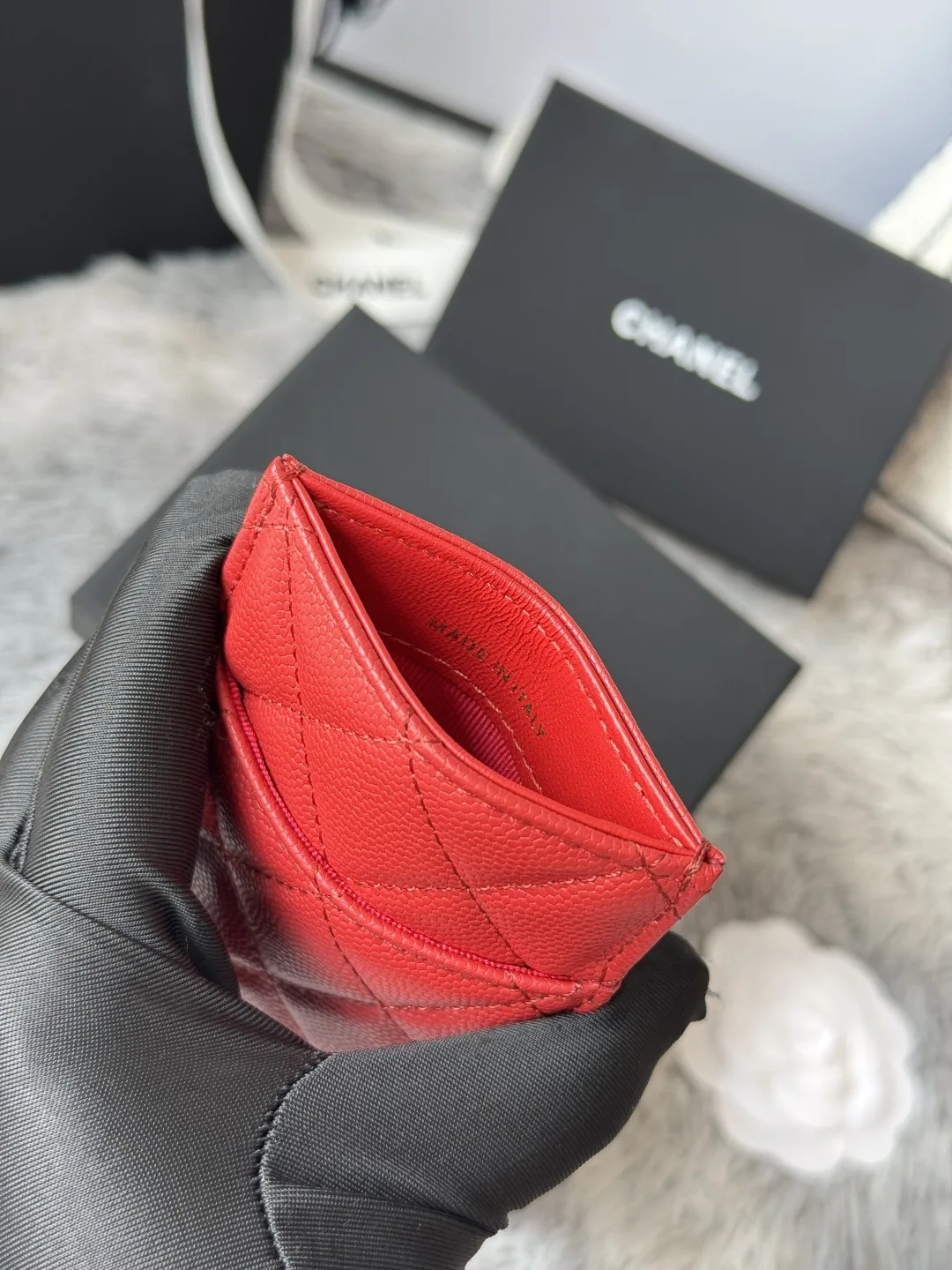Chanel AP0223 Lambskin Card Holder - Detail view 9