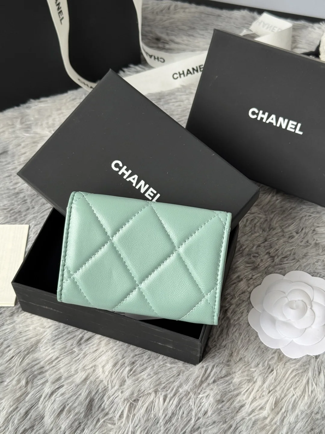 Chanel AP1790 Diamond Quilted Flap Coin Purse - Detail view 3