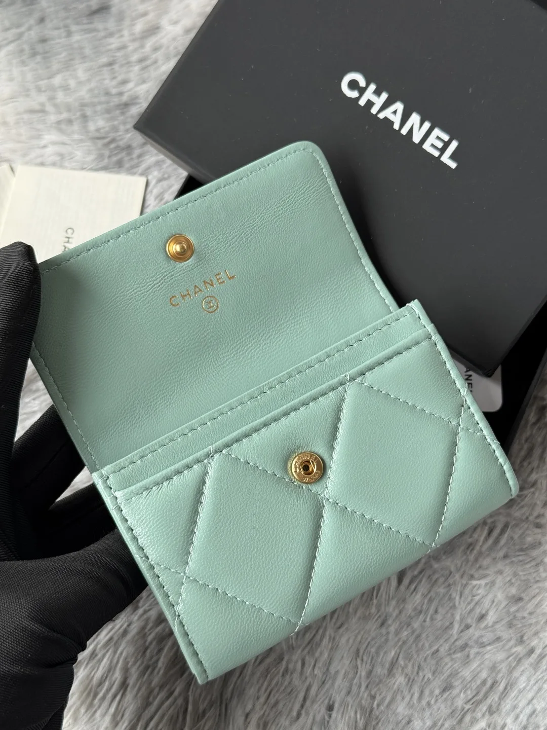 Chanel AP1790 Diamond Quilted Flap Coin Purse - Detail view 7