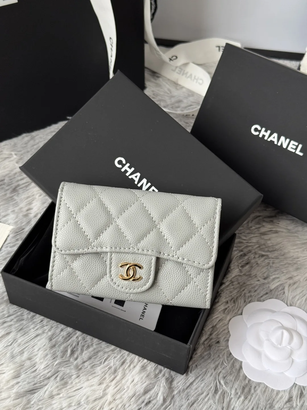 Chanel AP0214 Small Ball Caviar CF Cardholder - Detail view 2