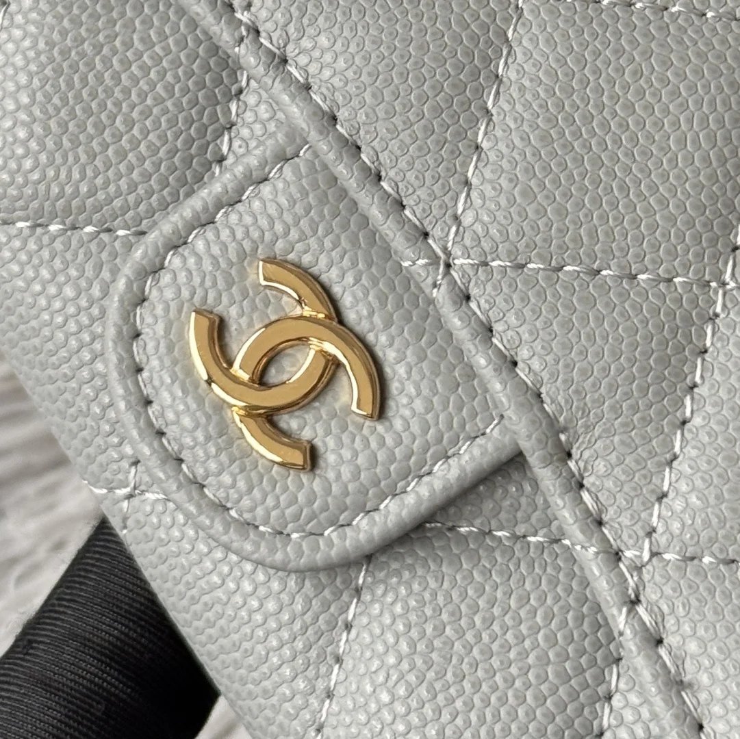 Chanel AP0214 Small Ball Caviar CF Cardholder - Detail view 6