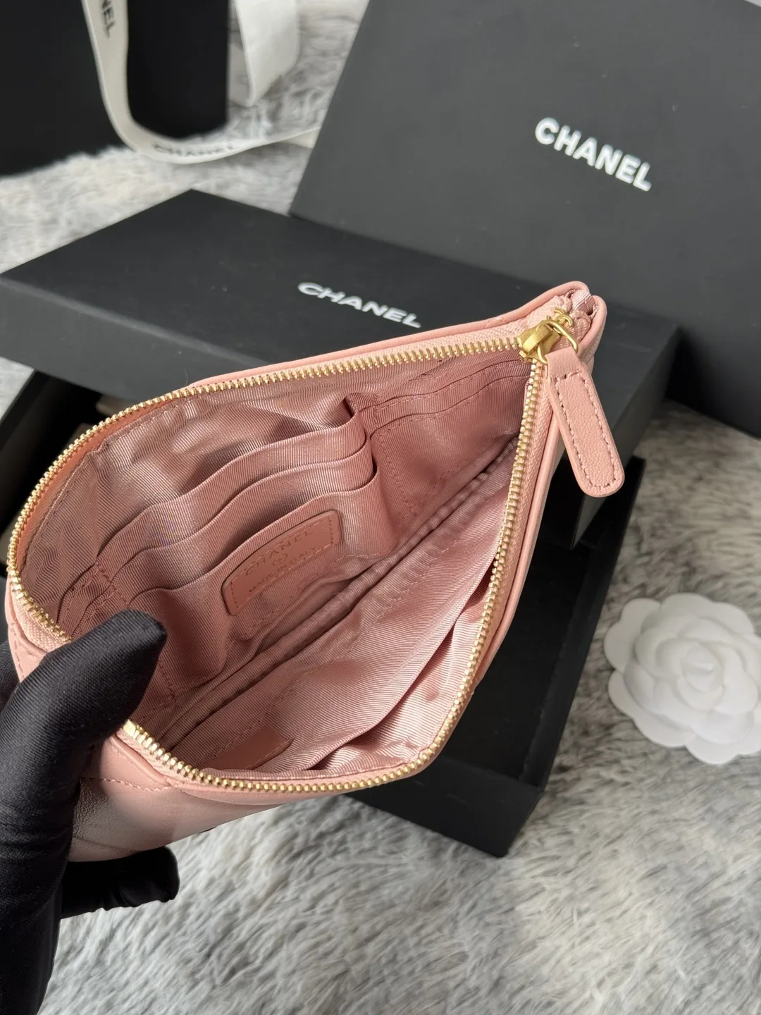 Chanel AP1790 Diamond Quilted Flap Coin Purse - Detail view 7