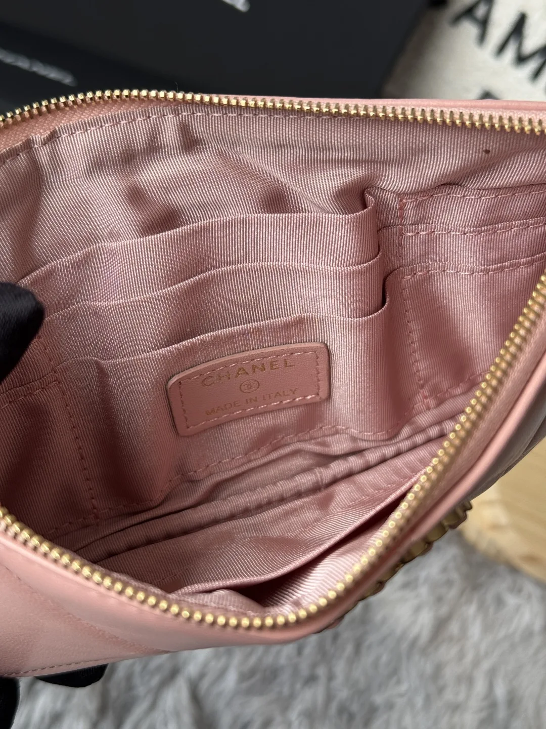 Chanel AP1790 Diamond Quilted Flap Coin Purse - Detail view 8