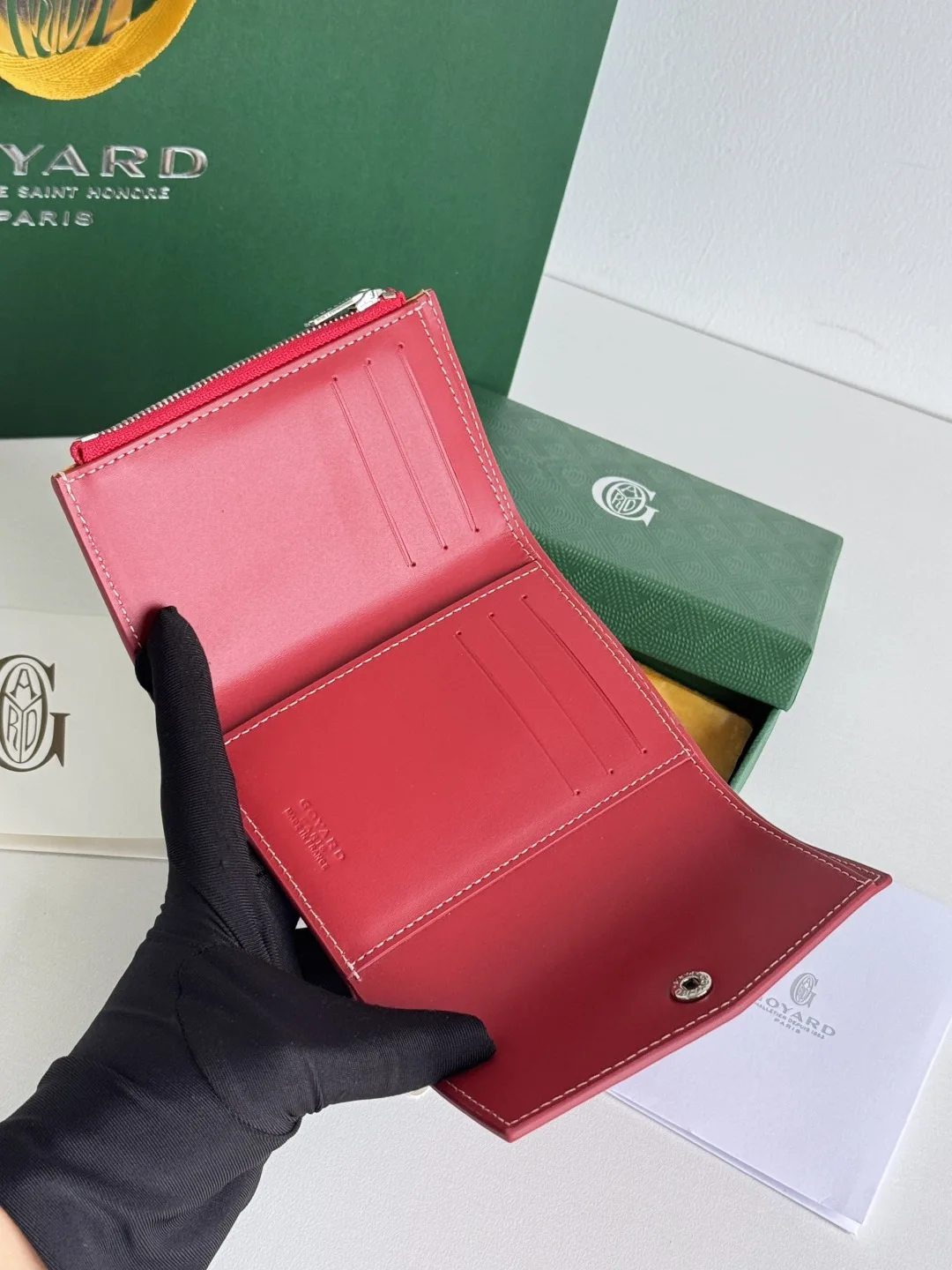 Goyard 3319 Saint-Gabriel Envelope Trifold Wallet - Detail view 8