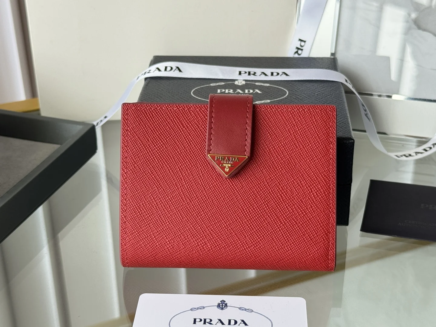 Prada 1MV204 Small Card Holder Wallet - Detail view 2