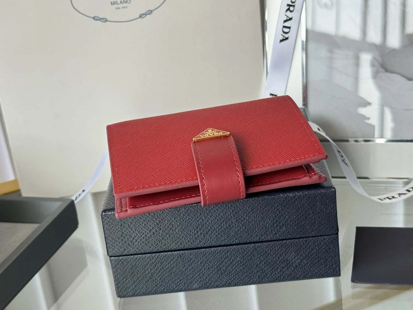Prada 1MV204 Small Card Holder Wallet - Detail view 4