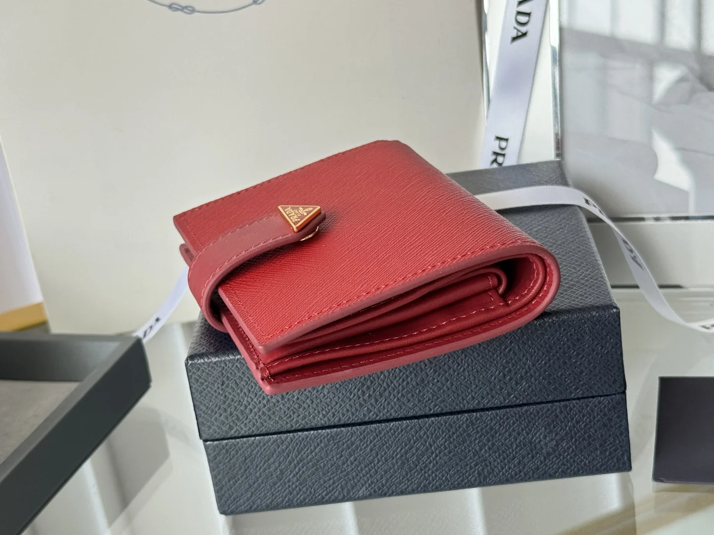 Prada 1MV204 Small Card Holder Wallet - Detail view 6