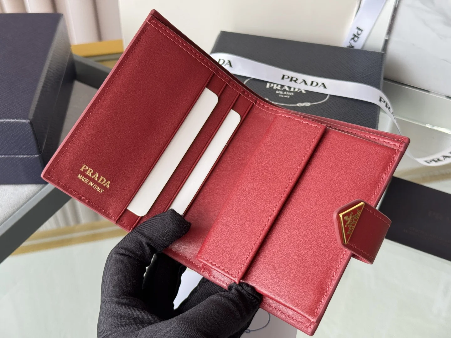 Prada 1MV204 Small Card Holder Wallet - Detail view 8