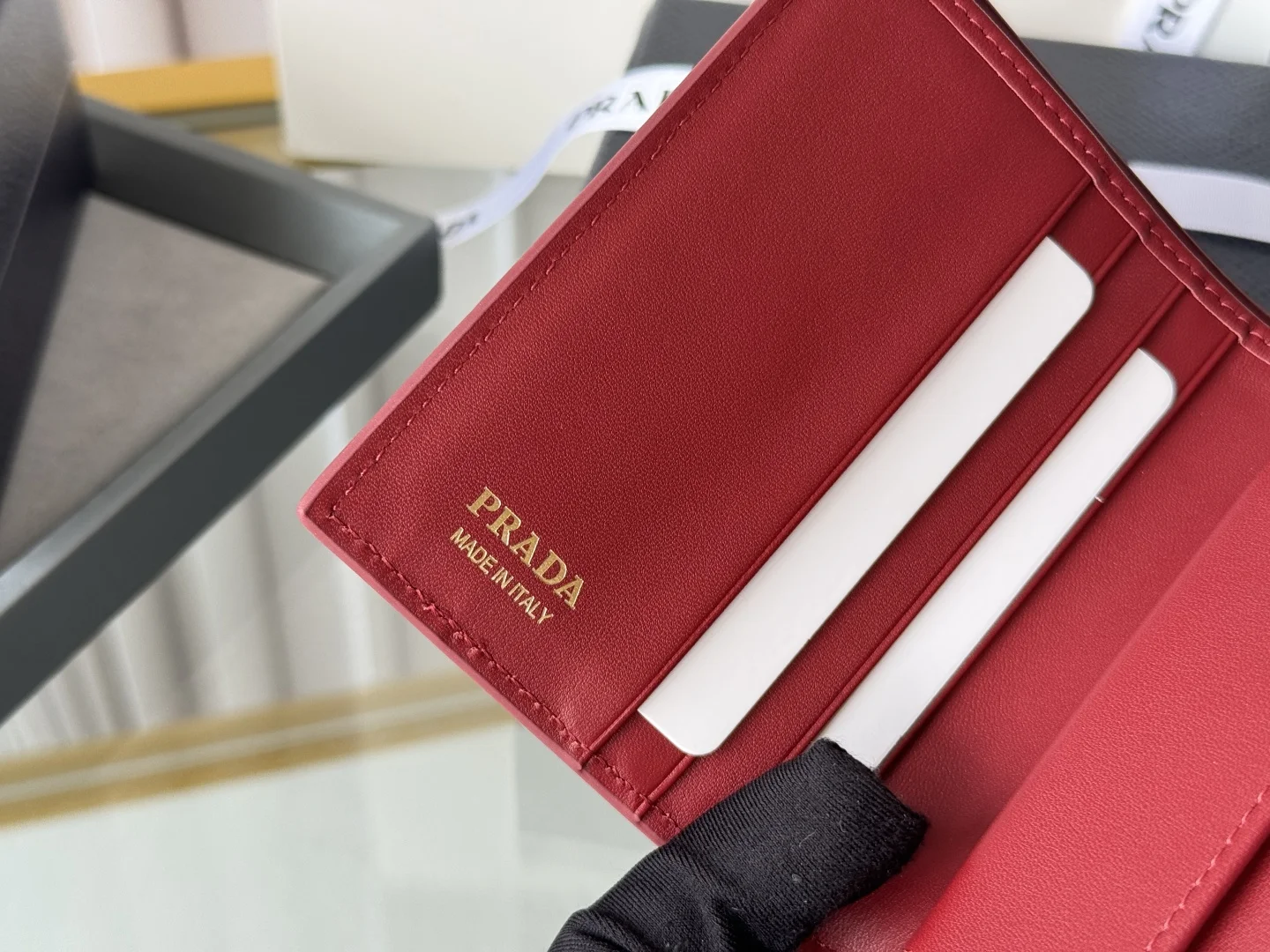 Prada 1MV204 Small Card Holder Wallet - Detail view 9