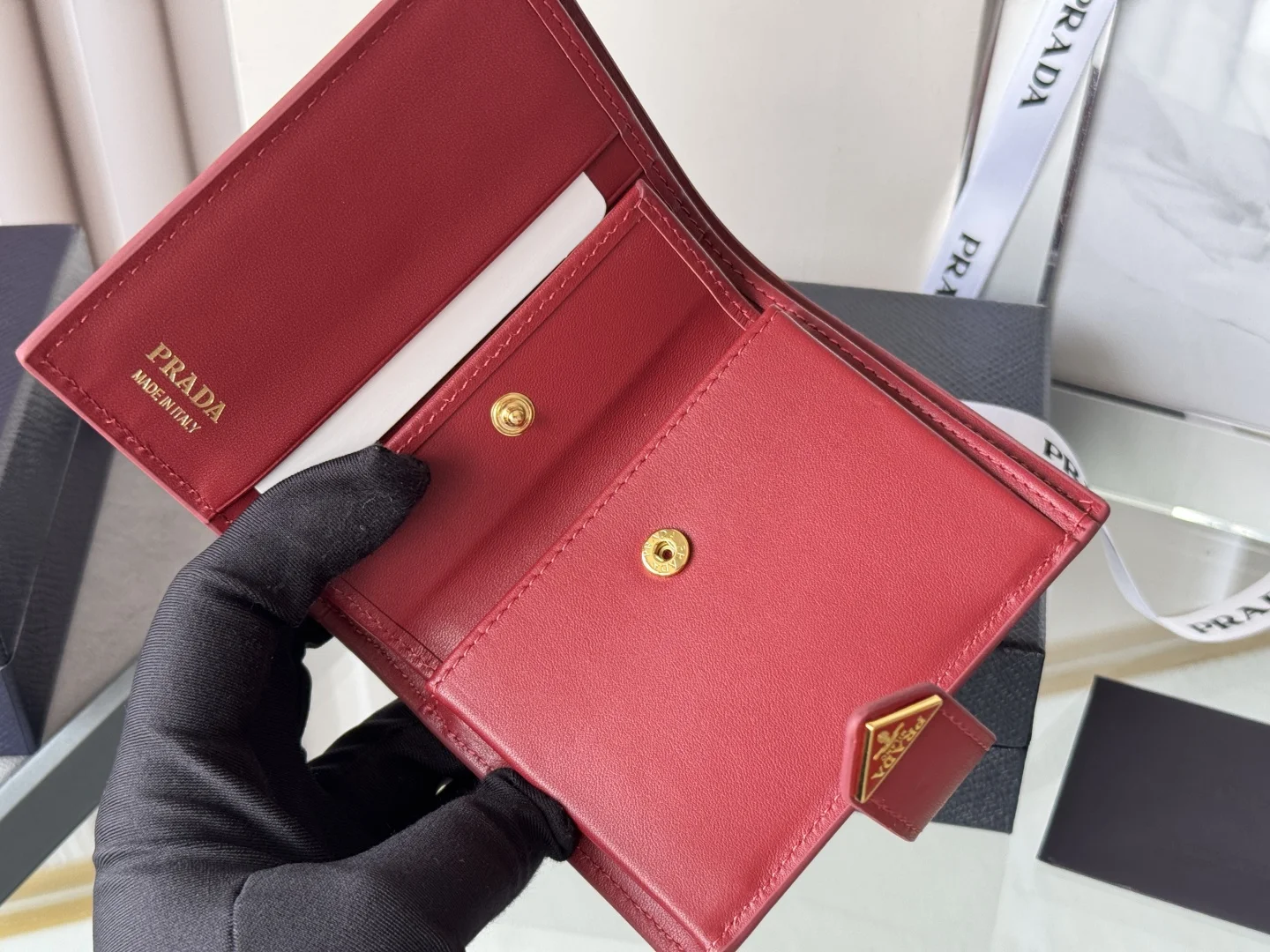 Prada 1MV204 Small Card Holder Wallet - Detail view 11
