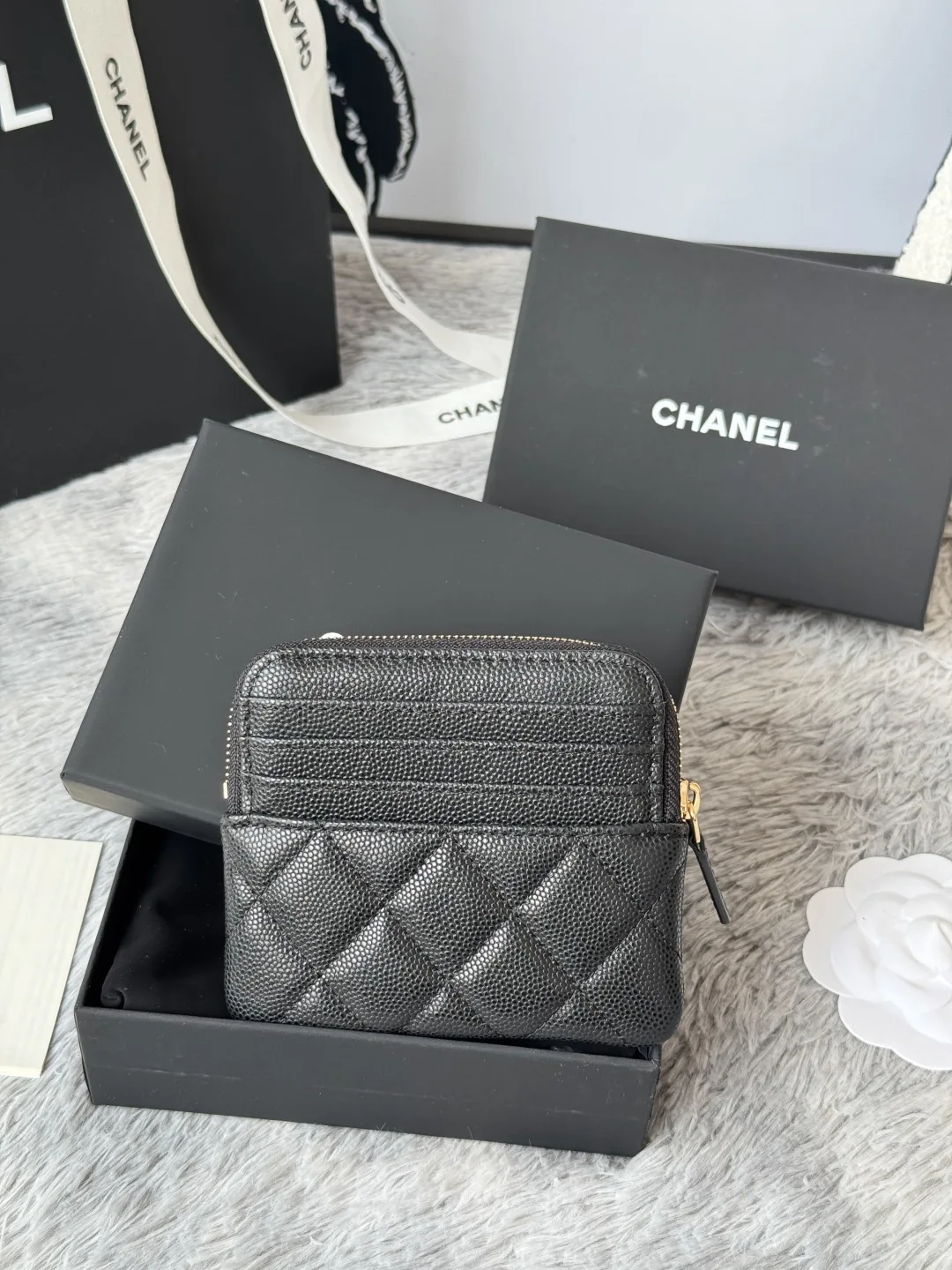 Chanel AP2061 Calfskin Chanel Coin Purse - Detail view 3