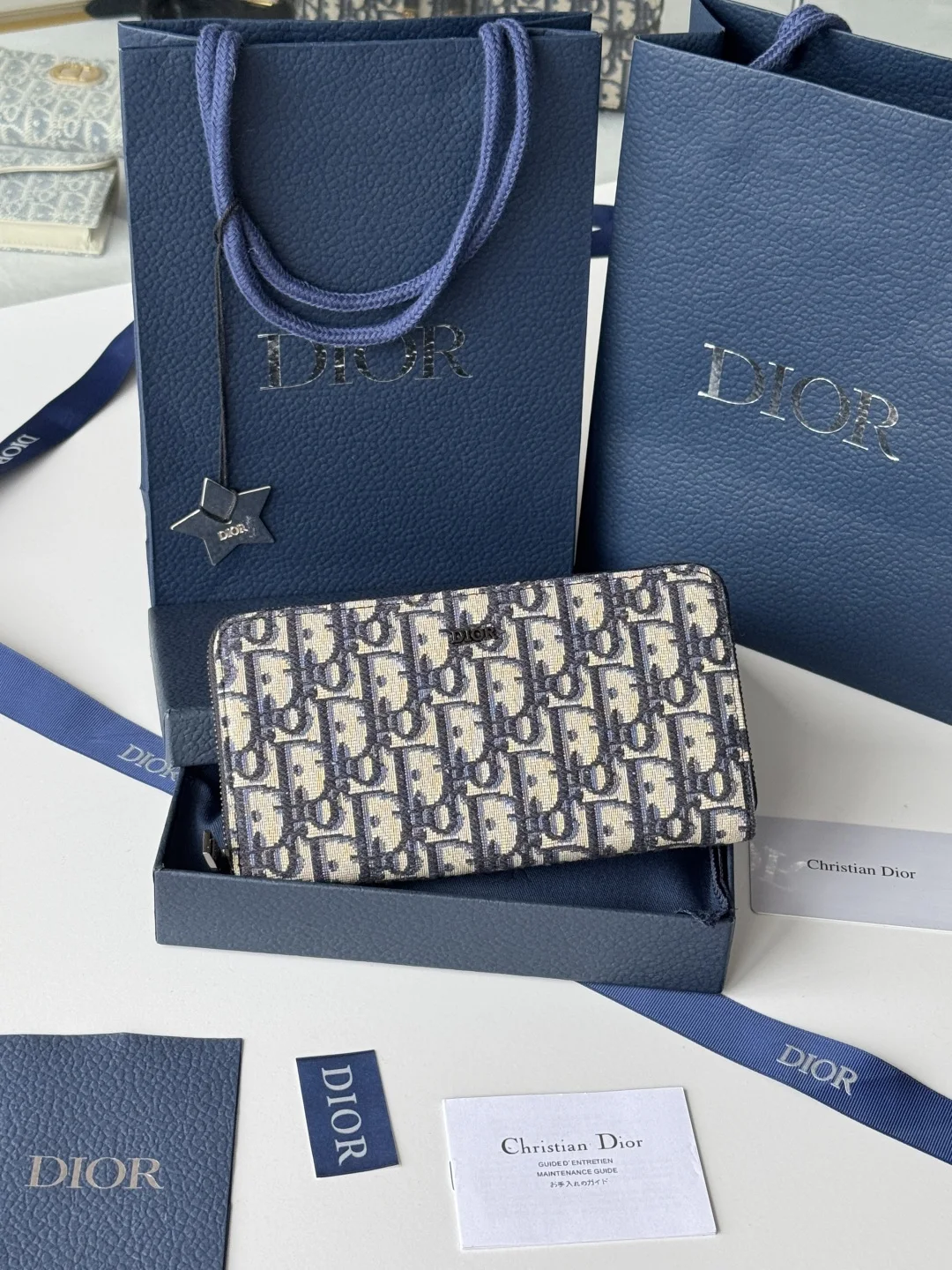 Dior 2ESBC252YSE-315 Long Zip Wallet - Detail view 1