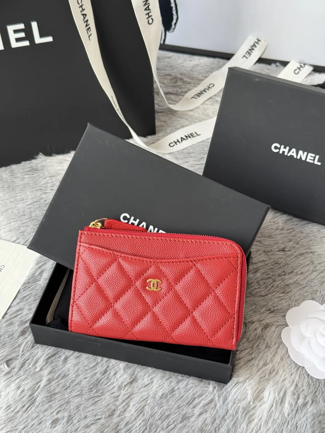 Chanel A3179 2024 7-shaped single pull card holder - Detail view 2