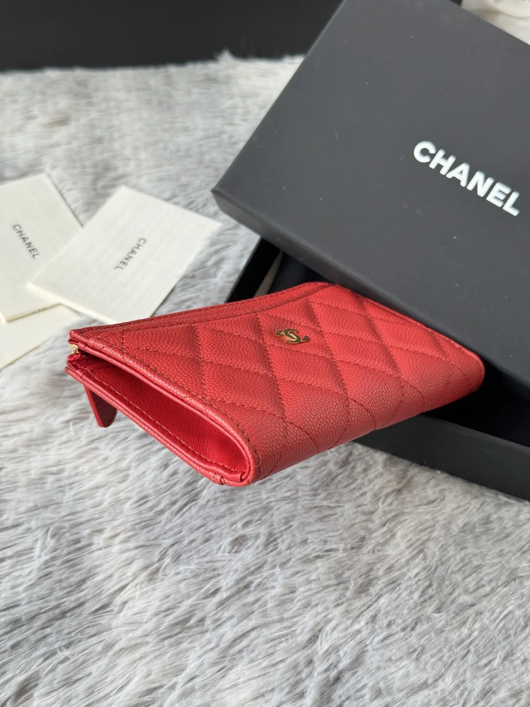Chanel A3179 2024 7-shaped single pull card holder - Detail view 5