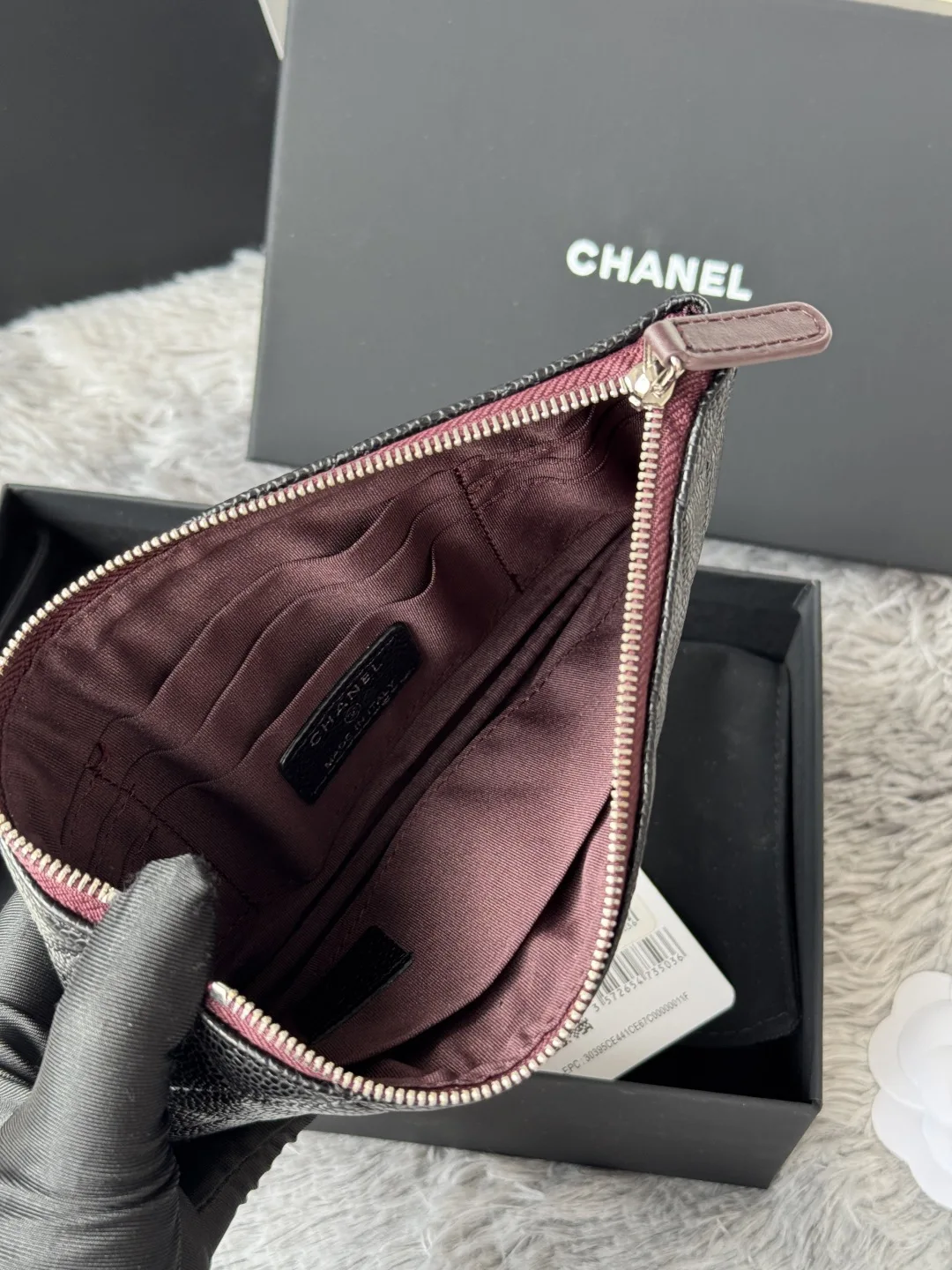 Chanel AP1071 New Ball Grain Diamond Pattern Coin Purse Clutch - Detail view 8