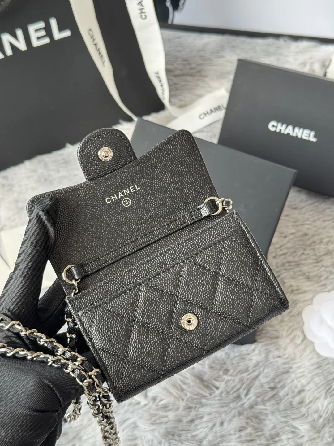 Chanel A81081 New Fanny Pack Crossbody Coin Purse - Detail view 6